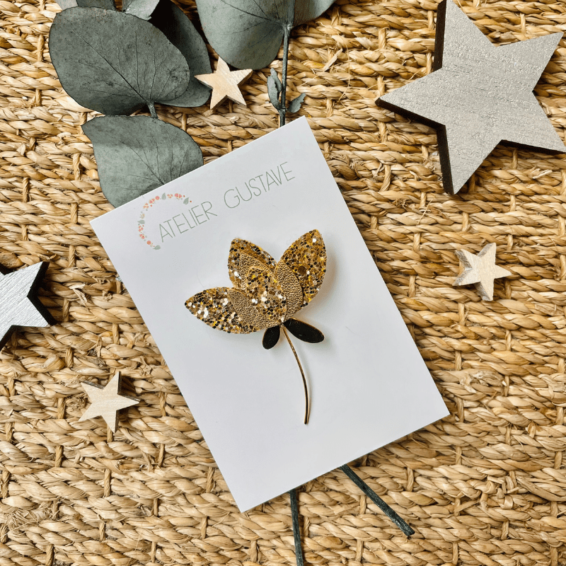 broche Lou or glitter broche Lou or glitter