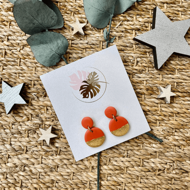 boucles d'oreilles Lison terracotta boucles d'oreilles Lison terracotta