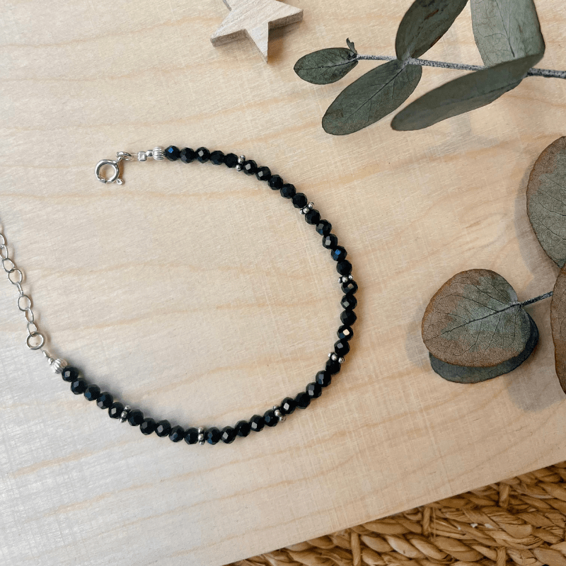 bracelet en perles Onyx