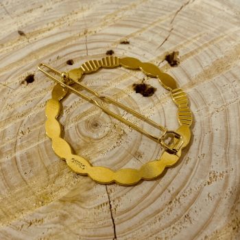 fermoir grenouille du bijou de cheveux Appoline camel